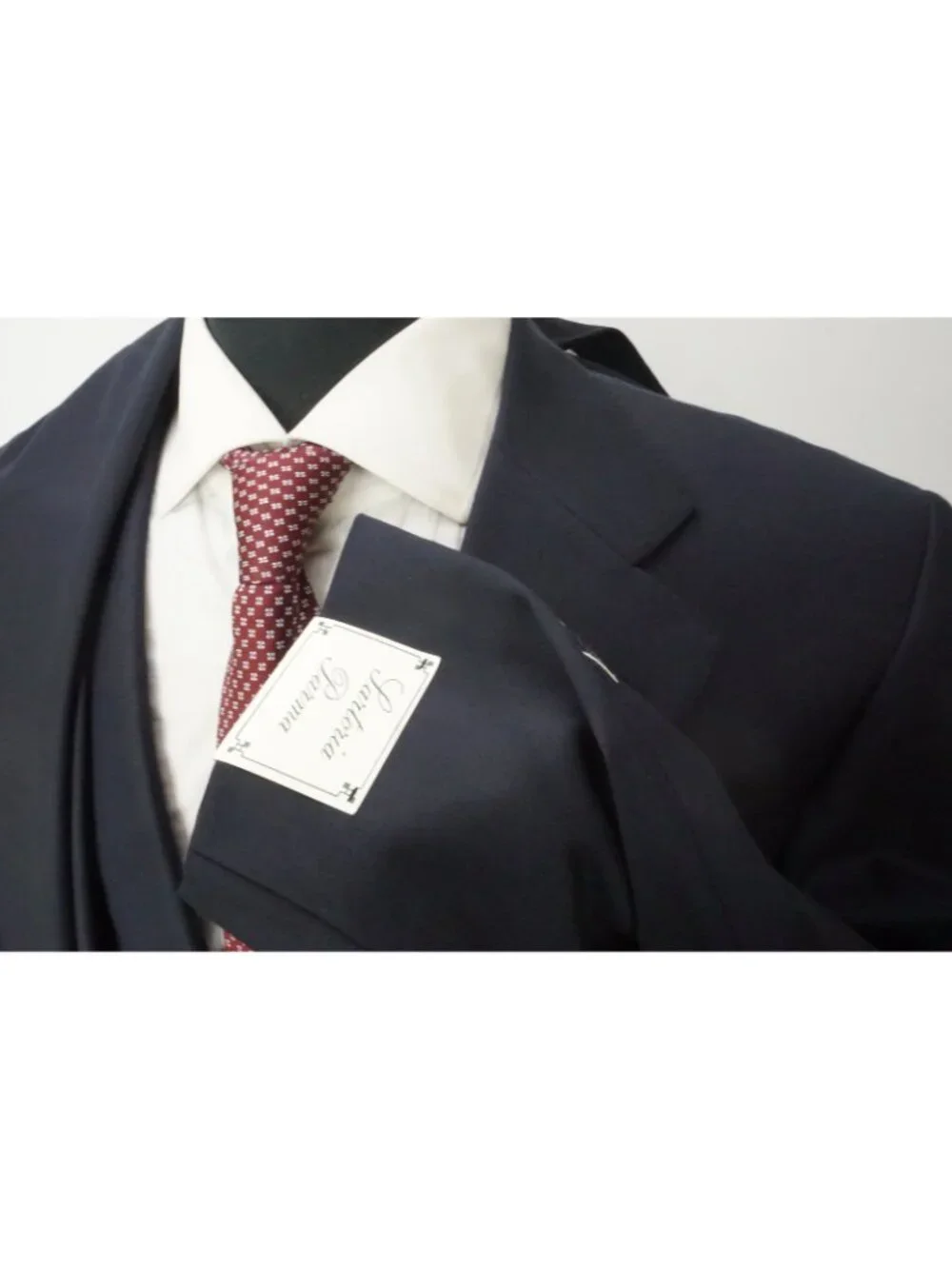 Raffaele Caruso S100s Wool Navy Blue 2Pc Suit Jacket Pant 44R BRAND NEW